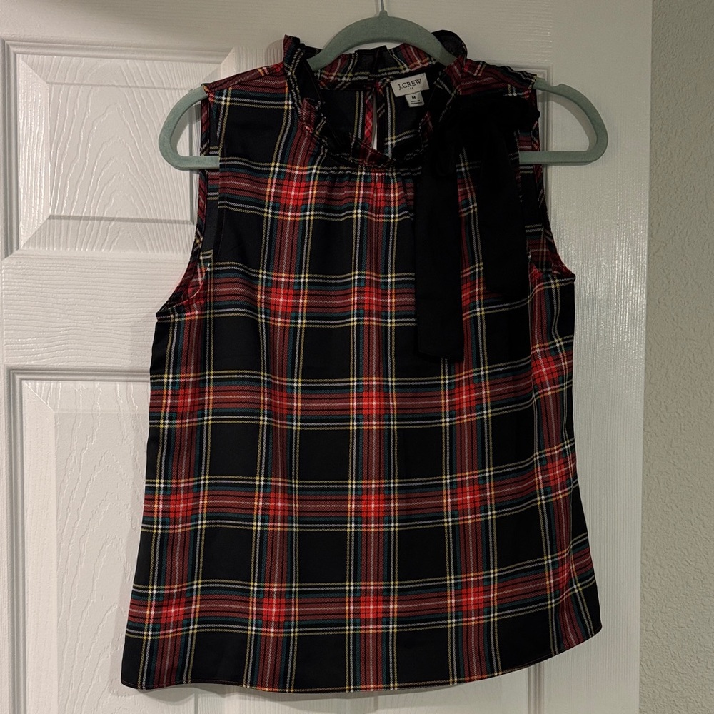 J.Crew Plaid Sleeveless Top